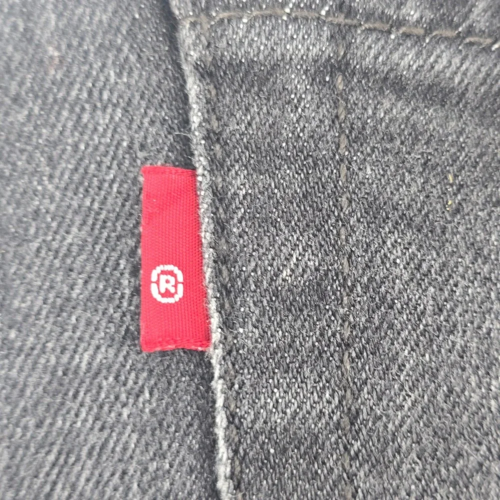 Levi's 511 Slim Fit‎ Jeans Mens 38x32 Black Faded Denim Stretch Pants